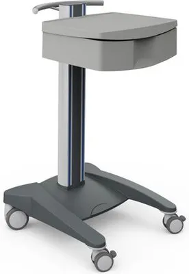Imagen del producto de Carro de almacenamiento Haeberle, modelo "Basis", con 1 cajón ABS, detalles decorativos en color azul