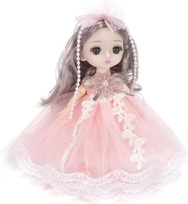 Obrázek produktu pro 18cm Bjd Joint Doll roztomilý styl oblečení simulace princezna zdobit hračky pro děti růžová