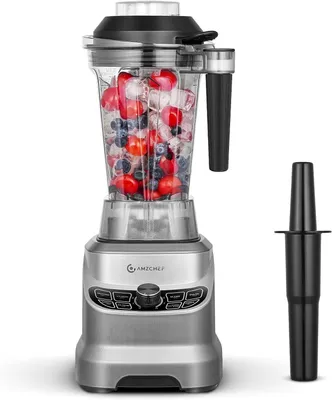 Produktbild von AMZCHEF Standmixer Hochleistungsmixer 8 Einstellbare Geschwindigkeiten 1800W