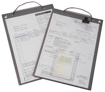 Produktbild von Eichner Auftragstasche mit Klettverschluss und 2 Fächern schwarz - 9015-00479