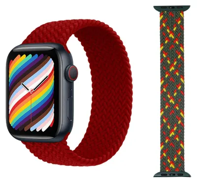 Produktbild von Für Apple Watch Series 10 42mm / 9 8 7 41 / 6 SE 5 4 40 / 3 2 1 38mm Uhr Nylon Armband Ersatz