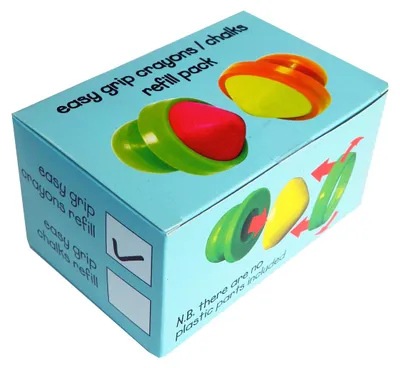 Produktbild von EDUPLAY 370058 Easy Grip Wachsmalkreide zum Auffüllen, 6-teilig (1 Set)