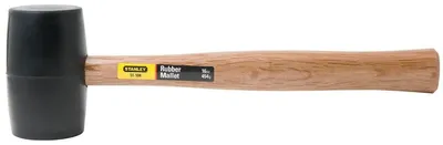 Productafbeelding van Stanley HTS rubberhamer met zwarte kop, 454 gram