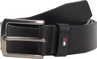 Obrázok produktu pre Pánsky kožený opasok Tommy Hilfiger Denton, šírka 3,5 cm, čierna farba, dĺžka 85 cm