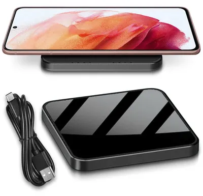 Produktbild von Ladegerät Qi Charger Wireless für Samsung Galaxy S25 S24 S23 S22 S21 Ladestation