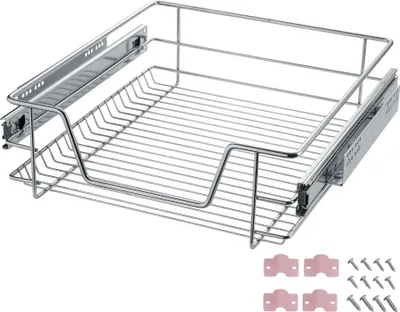 Produktbild von Teleskopschublade für Küchen- und Schlafzimmerschränke - 50 cm, pro Stück