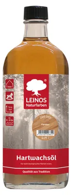 Produktbild von LEINOS Hartwachsöl Farblos 0,25 l – Hartwachsöl innen, für Böden & Möbel
