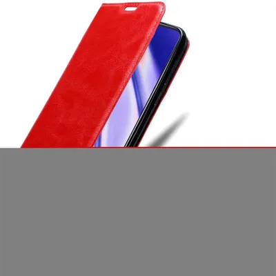 Produktbild von Cadorabo Hülle für Vivo V11i Schutz Hülle in Rot Handyhülle Etui Case Cover Magnetverschluss