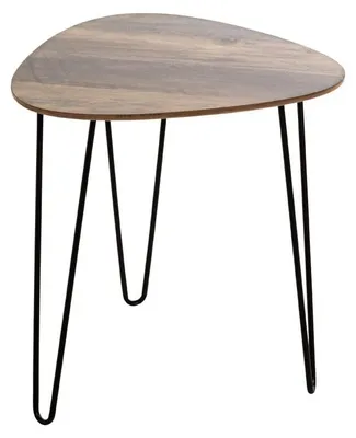 Imagen del producto de Mesa de comedor moderna de madera de roble y metal