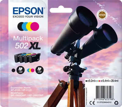 Zdjęcie produktu dla Epson Multipack BK/C/M/Y 502 XL T 02W6