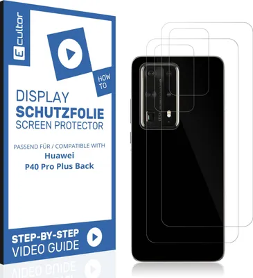 Produktbild von 2x 3D Schutzfolie für Huawei P40 Pro Plus Back Display Folie Flexibel Full Cover