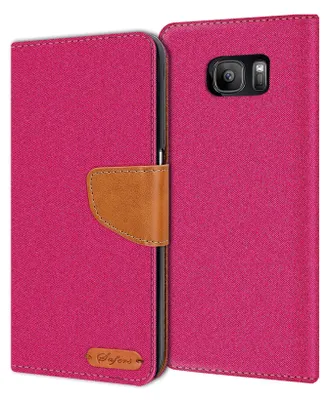 Obrázok produktu pre Kryt mobilného telefónu Samsung Galaxy S7 puzdro Wallet Flip Case Ochranný kryt Fabric Cover