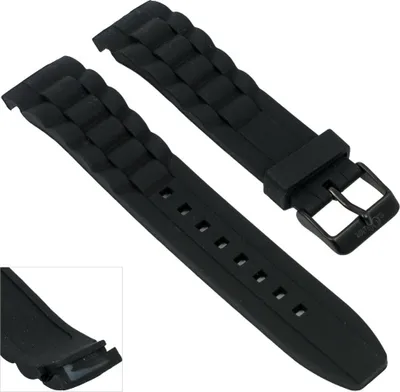 Produktbild von s.Oliver SO-2320-PQ | Uhrenarmband Silikon schwarz 22mm