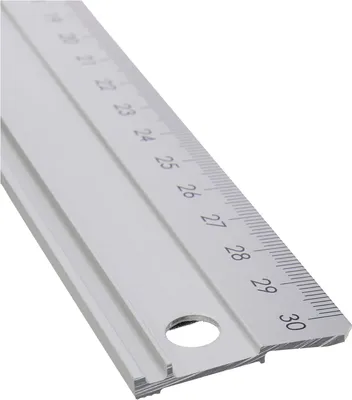 Obrázok produktu pre hobby rezacie pravítko Linex 30 cm - strieborné