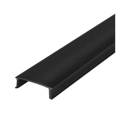 Obrázok produktu pre MasterLED, kryt pre LED profil, montážny profil, 2 m, čierna, polykarbonát