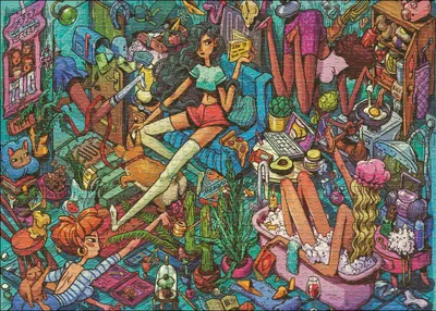 Image de Puzzle Homely Housemates 1000 pièces