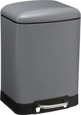 Immagine prodotto di Cestino dei rifiuti a pedale in metallo da 6 l "Ariane" grigio antracite - 5 five simply smart