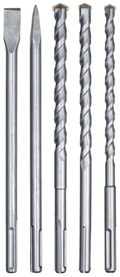 Produktbild von kwb SDS-Max Hammerbohrer Meißel-Set 5-teilig für Bohrhammer, Stein Beton Koffer