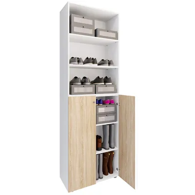 Produktbild von VCM XL Holz Großer Schuhschrank Schuhregal Groß Stiefel Dielenmöbel Lona 6 Fächer