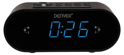Zdjęcie produktu dla Denver CRP-717, Zegar, Cyfrowy, FM, PLL, 87,5 - 108 MHz, LED, 2,29 cm (0.9")