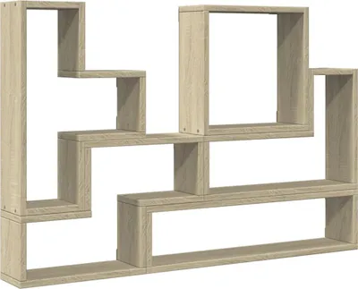 Obrázek produktu pro vidaXL Nástěnná police Sonoma dub 96x12x64 cm materiál na bázi dřeva