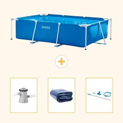 Imagen del producto de Piscina rectangular de estructura - 260x160x65 cm - de 4 piezas - SCB78
