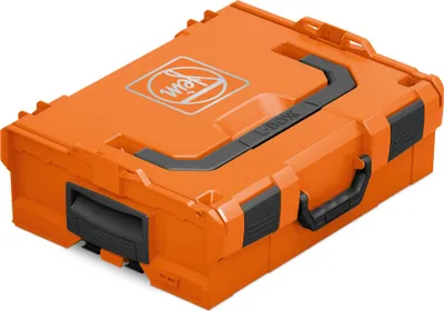 A product shot of a closed tool case.