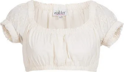 Produktbild von Dirndlbluse Kurzarm Sofia in Creme von Nübler Größe 32