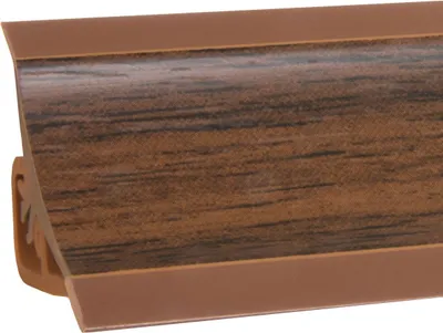 Produktbild von HOLZBRINK Küchenabschlussleiste Küchenleiste PVC Nuss Dunkel Wandabschlussleiste Arbeitsplatten 23x23mm 2,5 m