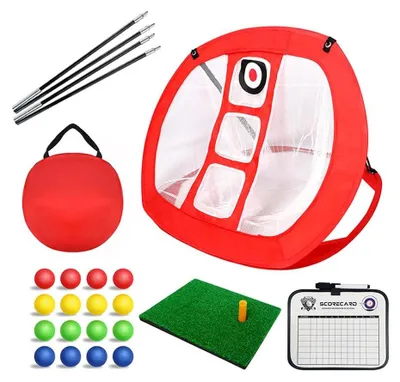 Produktbild von Faltbares Golf Übungsnetz - Chippingnetz - Tragbar - Pop-up Design