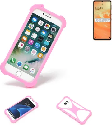 Produktbild von K-S-Trade Handy Hülle kompatibel mit Sharp Aquos Sense6 Schutz Hülle Bumper Silikon Schutz Hülle Cover Case Silikoncase Silikonbumper TPU Softcase