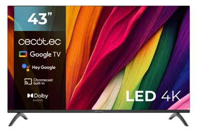 Produktbild von Cecotec ALU40043, 109,2 cm (43"), 3840 x 2160 Pixel, 4K Ultra HD, LED, Smart-TV, Schwarz