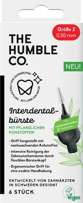 Produktbild von Humble Interdental Bürste 0,5mm Pflanzenbasiert 6 Stück
