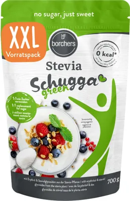 Produktbild von BORCHERS Schugga green, Kristalline Streusüße, Stevia-Erythrit Mischung 700g