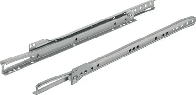 Image de Coulisse Galets 550mm Sortie Partielle, Charge 17kg - Häfele