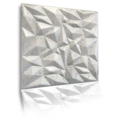 Produktbild von 3D Paneele Wandpaneele Polystyrol XPS – Styropor Verkleidung für Wand & Decke – 50x50 cm (0,25 m²) – Leicht, Flexibel & Einfach zu Montieren