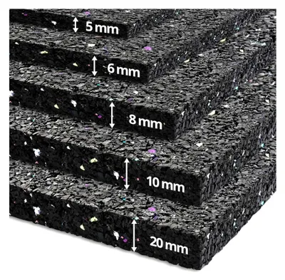 Produktbild von Anti-Vibrationsmatte für Waschmaschinen - Schallschutzmatte, Dickes Gummi, Schall- und Stoßdämpfend, Dicke: 5 mm; 200 x 62,5 cm