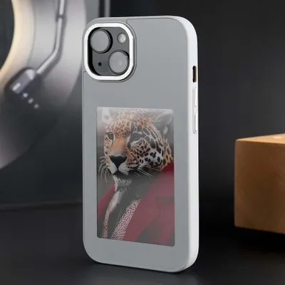 Produktbild von NFC E-Ink Hülle mit Display Für iPhone 16 Pro Max-Grau