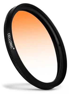 Immagine prodotto di CELLONIC Ø 37mm Filtro Graduato Arancione compatibile con Olympus M.Zuiko Digital - Filtro paesaggio