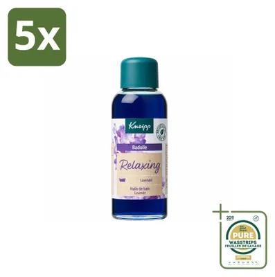 Produktbild von 5 x  Kneipp Badöl Lavendel - 100 ml - Vorratspackung - 5 Stücke