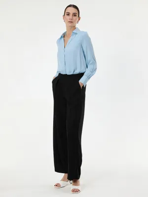 Produktbild von Orsay Schwarze Damenhose mit weitem Bein 38