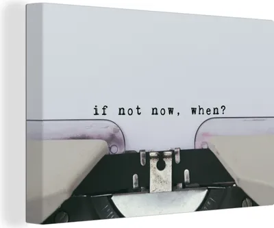 Produktbild von OneMillionCanvasses® - Leinwandbilder - 140x90 cm, Schreibmaschine - Retro - Zitate, Wandbilder Kunstdruck Wanddekoration