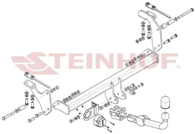 Produktbild von STEINHOF S-429 Anhängerkupplung 1500kg Max für SUZUKI Jimny IV SUV (A6G)