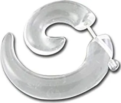 Produktbild von Fake Ohr Spirale Expander Acyl Transparent Dehnung Piercing - ZER051 - 5.0 Millimeter
