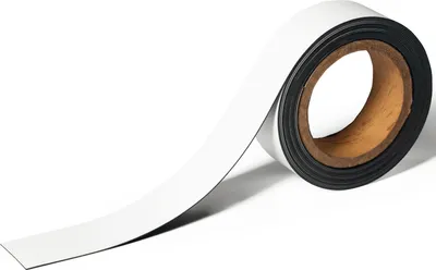 Produktbild von Kennzeichnungsband magnetisch 40 5mx40mm weiß Packung mit 8 Stück