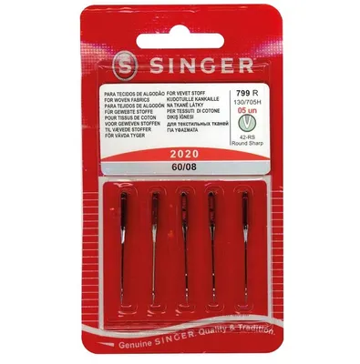 Produktbild von Singer Nähmaschinennadeln Universal 2020 Stärke 60 a 5 Stück