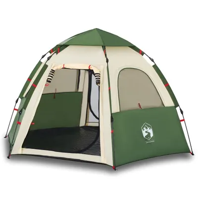 Immagine prodotto di Tenda da Campeggio Cabina 4 Persone Verde a Rilascio Rapido