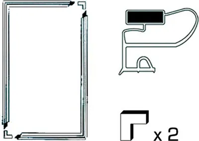 Produktbild von daniplus Dichtung, Türdichtung für Kühlschrank universal 1300x700mm