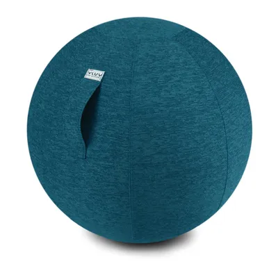 A teal VluvSitzball is shown against a white background.