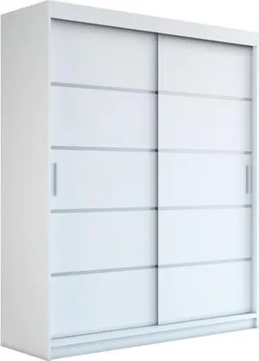 Produktbild von Schwebetürenschrank, 2-türig Schrank! Moderne Garderobe für Kleidung. Verschiedene Farben (Weiß, Schwarz, Somona) Kleiderschrank PARIS 180 cm